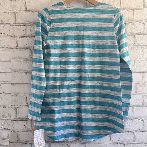 NWT Striped Long Sleeve Tee LuLaRoe Lynnae Size XS - Picture 2 of 9